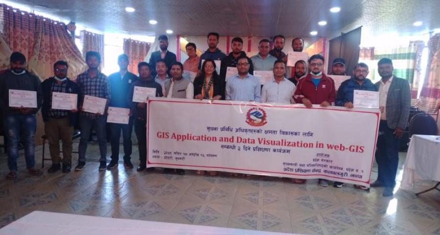GIS Application and Data Visualization in web-GIS Training conducted to IT Officers of Province 1