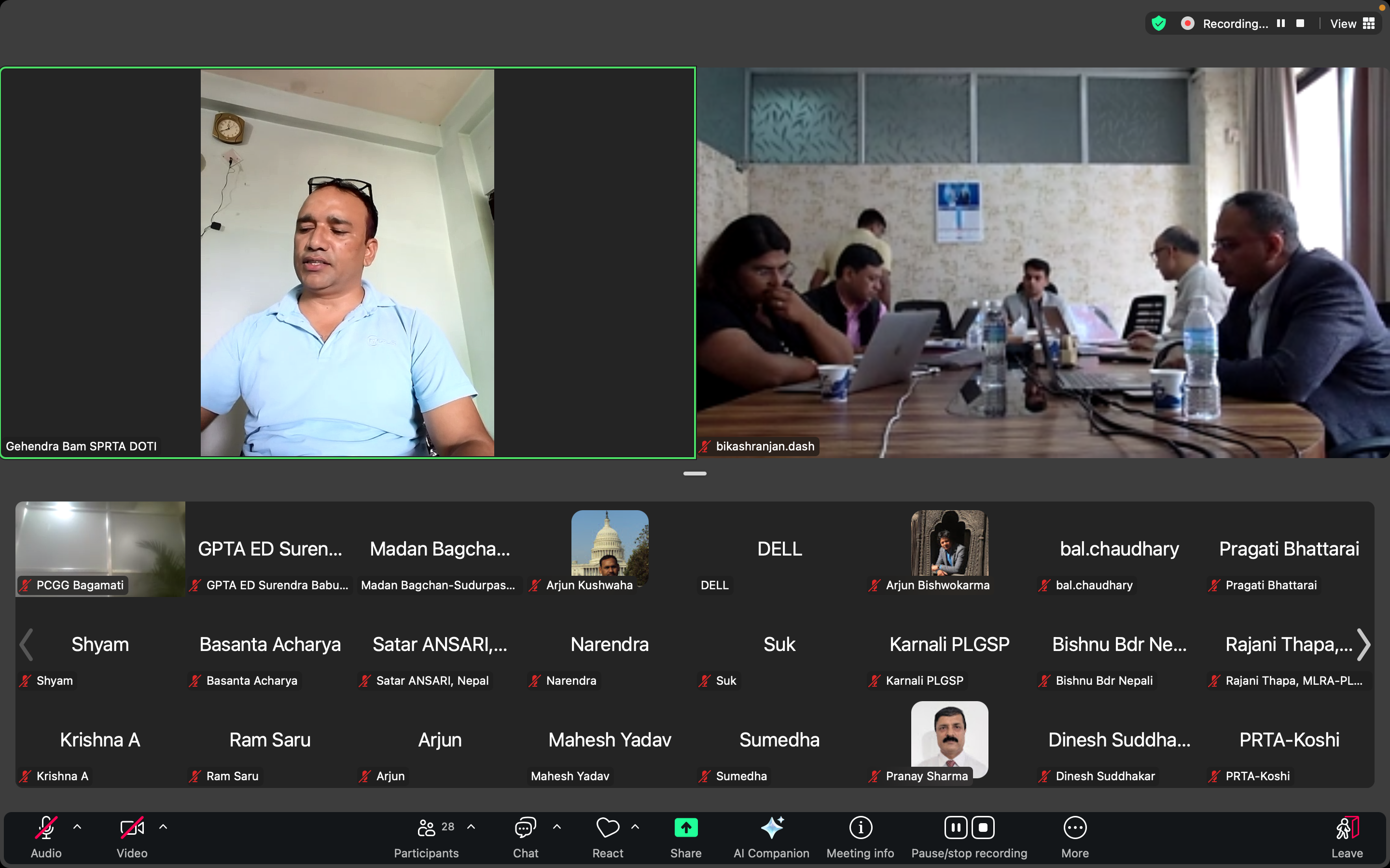 Virtual Peer Learning Session on “Making PRTAs Self-Sustainable”