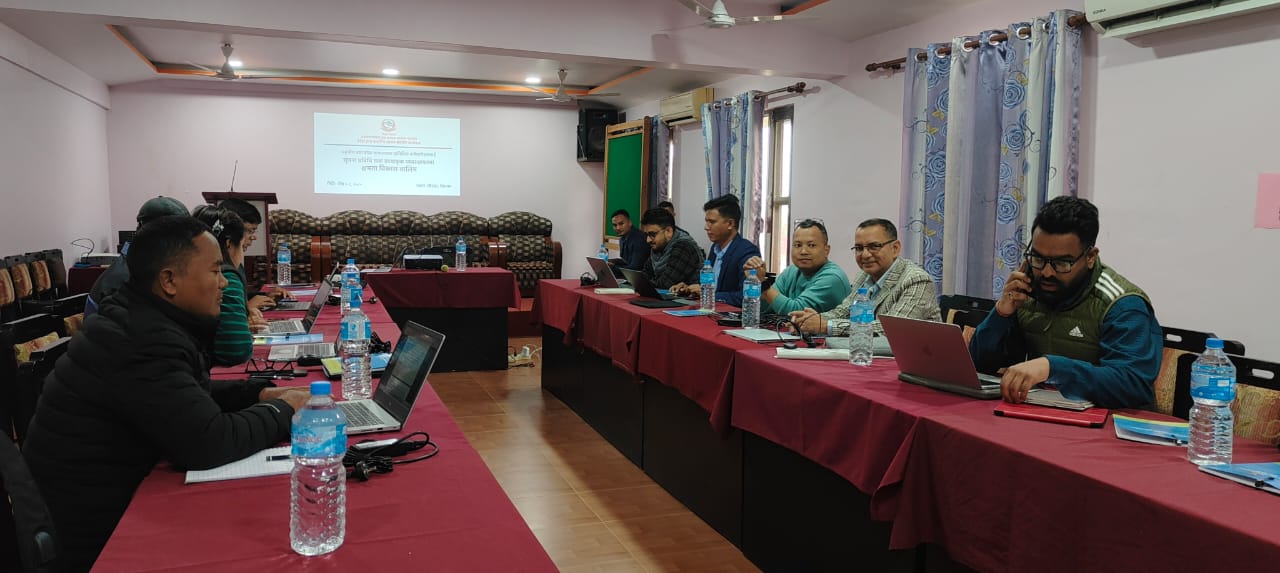 Technical training on server managment and data management initiated for province staffs