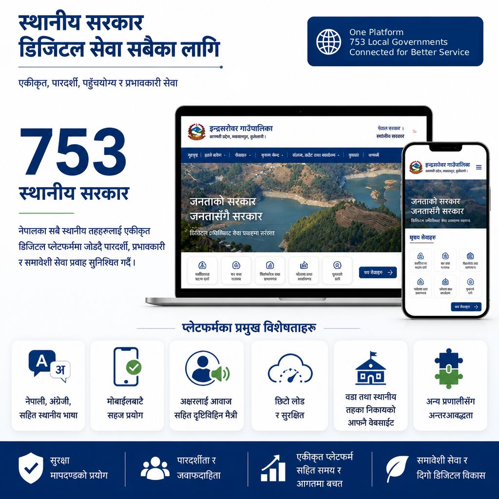 Indrasarowar Rural Municipality Initiates the First Rollout of New Local Government Website in Bagamati Province