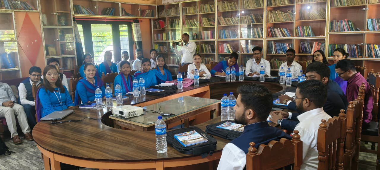 Newly appointed staff participating in the training