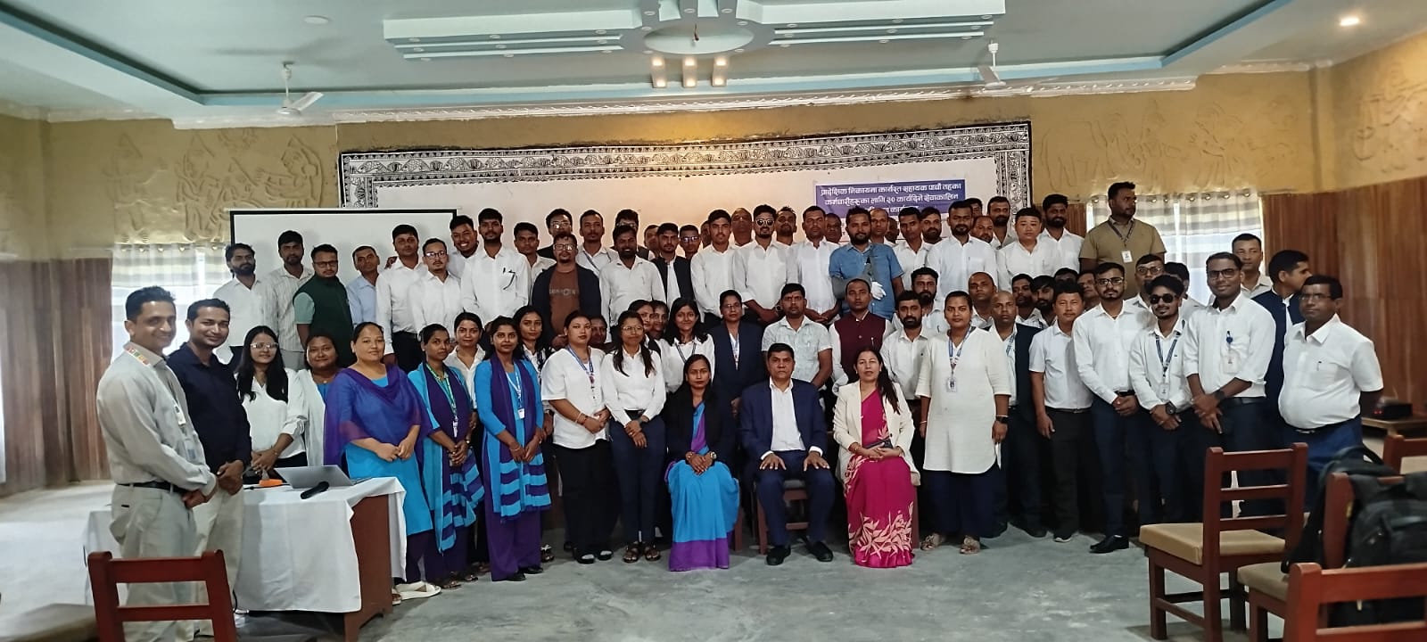 Group photo of participants attending the training