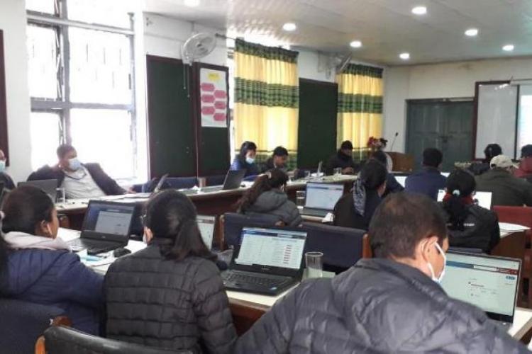 Gandaki Province conducted two events of refresher training on updated online monitoring system