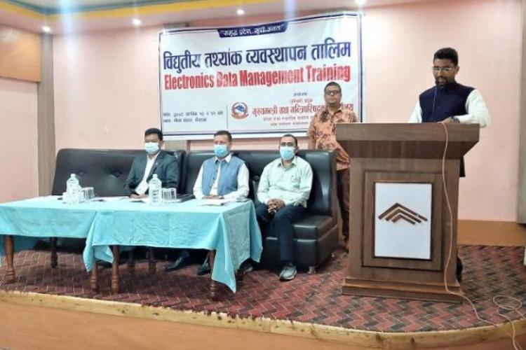 Lumbini province conducted training on 'Electronic Data Management' for personnel of provincial ministries