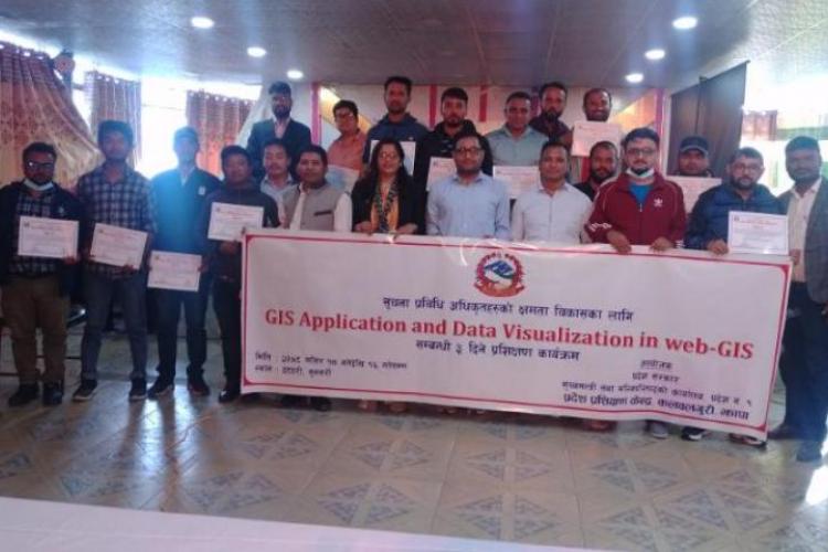 GIS Application and Data Visualization in web-GIS Training conducted to IT Officers of Province 1