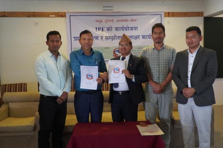 Lumbini Conducted IPF project implementation plan preparation workshop and contract signing ceremony program