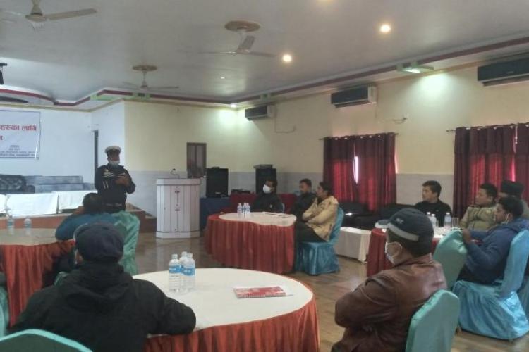 Capacity development training for office drivers of Province Ministries of Province 1.