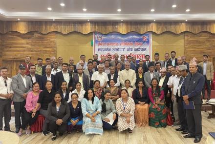 Group photos of Provincial Coordination Council Meeting along with IPF Review workshop of Gandaki province